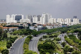 Một góc Khu đô thị Phú Mỹ Hưng (TP. Hồ Chí Minh). (Ảnh: Thế Anh/TTXVN)