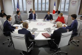 Hội nghị thượng đỉnh Nhóm các nước công nghiệp hàng đầu thế giới (G7) lần thứ 45 diễn ra từ ngày 24 đến 26/8/2019 tại thành phố biển Biarritz, Tây Nam nước Pháp. (Ảnh: AFP/TTXVN)