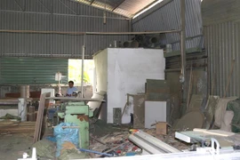 Một nhà xưởng không phép của ông Lê Hữu Thành, Phó Chủ tịch Thường trực HĐND quận Thủ Đức. (Ảnh: Trần Xuân Tình/TTXVN)