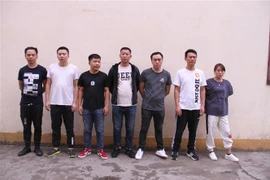 Các đối tượng người Trung Quốc phạm tội tại tỉnh Lào Cai, Việt Nam. (Ảnh: TTXVN phát)