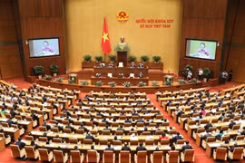 Chủ tịch Quốc hội Nguyễn Thị Kim Ngân phát biểu khai mạc. (Ảnh: Văn Điệp/TTXVN)