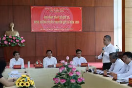 Các đại biểu tham gia buổi giao ban. (Ảnh: Đoàn Mạnh Dương/TTXVN)