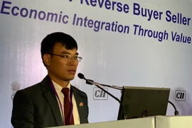 Ông Bùi Trung Thướng, đại diện Bộ Công Thương Việt Nam phát biểu tại Hội nghị. (Ảnh: Huy Lê/Vietnam+)
