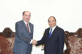 Thủ tướng Nguyễn Xuân Phúc tiếp Bộ trưởng Ngoại giao Brasil Aloysio Nunes Ferreira. (Ảnh: Thống Nhất/TTXVN)