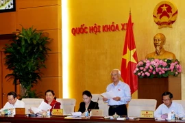 Phó Chủ tịch Quốc hội Uông Chu Lưu phát biểu. (Ảnh: Nguyễn Dân/TTXVN)