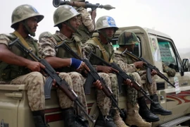 Các tay súng Houthi tại Sanaa, Yemen. (Nguồn: AFP/TTXVN)