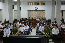 Quang cảnh phiên tòa. (Ảnh: Nguyễn Cúc/Vietnam+)