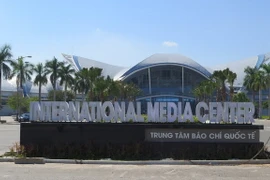 Toàn bộ Trung tâm báo chí phục vụ APEC 2017 đã hoàn thành. (Ảnh: Văn Sơn/TTXVN)