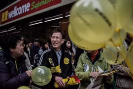 Biểu tình tại Hong Kong ngày 1/2. (Nguồn: AFP/TTXVN) 