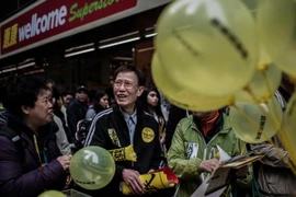 Biểu tình tại Hong Kong ngày 1/2. (Nguồn: AFP/TTXVN) 