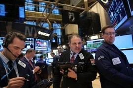 Quang cảnh sàn giao dịch chứng khoán New York, Mỹ. (Nguồn: AFP/TTXVN)