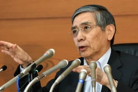 Thống đốc BoJ Haruhiko Kuroda tại cuộc họp báo ở thủ đô Tokyo ngày 15/7. (Nguồn: AFP/TTXVN) 