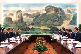 Chủ tịch Trung Quốc Tập Cận Bình tiếp Đặc phái viên của Nhà lãnh đạo Triều Tiên ngày 25/5/2013. (Ảnh minh họa. Nguồn: AFP/TTXVN)