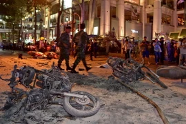 Hiện trường vụ nổ. (Nguồn: AFP/TTXVN)