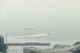 Singapore ô nhiễm không khí nghiêm trọng do ảnh hướng cháy rừng tại Indonesia. (Nguồn: AFP/TTXVN)