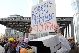 Biểu tình phản đối TTIP tại Berlin (Đức). (Nguồn: AFP/TTXVN) 