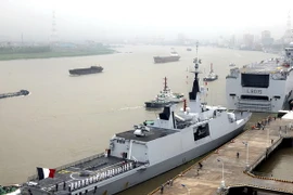 Tàu chiến lớp Mistral của Pháp. (Nguồn: THX/TTXVN)