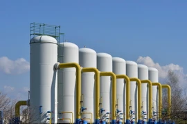 Một trạm bơm khí đốt tại thị trấn Boyarka thuộc Kiev, Ukraine. (Nguồn: AFP/TTXVN) 