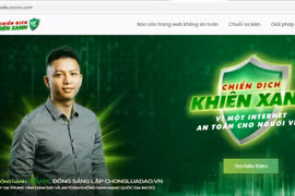 Chiến dịch Khiên Xanh khởi động cho chuỗi chương trình “Cốc Cốc vì Việt Nam số.” (Ảnh chụp màn hình)