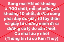 Hà Nội: Tung hoang tin về 3.000 chốt kiểm dịch, 1 cá nhân bị xử lý