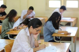 Thí sinh dự thi trung học phổ thông quốc gia. (Ảnh:TTXVN)