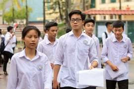 Thí sinh dự thi trung học phổ thông quốc gia 2018. (Ảnh: An Đăng/TTXVN)