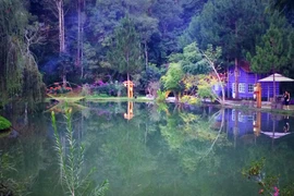 Khu nghỉ sinh thái Ma Rừng lữ quán cách thành phố Đà Lạt khoảng 22km. (Ảnh: Xuân Mai/Vietnam+)
