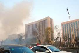 Chùm ảnh vụ nổ trước văn phòng Tỉnh ủy Sơn Tây, Trung Quốc