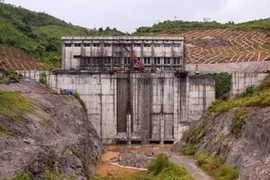 Đập thủy điện Sông Tranh 2 tại Bắc Trà My (Ảnh: TTXVN)