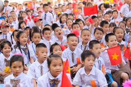 [Video] Ngôi trường có lượng học sinh lớp 1 đông kỷ lục của Hà Nội