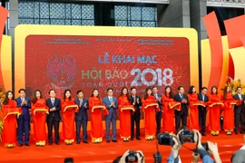 Hội báo toàn quốc 2018 đã chính thức được khai mạc. (Ảnh: Minh Sơn/Vietnam+)