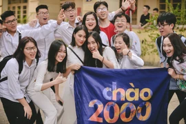 Sáng 22/5, Trường Trung học phổ thông Việt Đức (Hà Nội) đã tổ chức lễ Bế giảng năm học 2017 - 2018. (Ảnh: PV/Vietnam+)