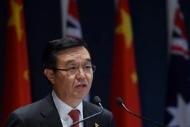 Bộ trưởng Thương mại Trung Quốc Cao Hổ Thành phát biểu tại một sự kiện ở Canberra, Australia ngày 17/6/2015. (Nguồn: AFP/TTXVN)