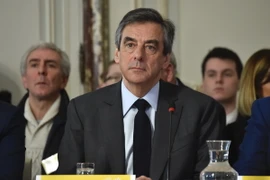 Ứng viên tranh cử Tổng thống Pháp Francois Fillon tại một hội nghị ở Tourcoing, miền bắc Pháp ngày 17/2. (Nguồn: AFP/ TTXVN)
