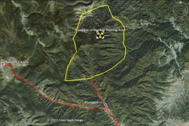 Hình ảnh từ vệ tinh cho thấy các hoạt động gia tăng tại bãi thử hạt nhân Punggye-Ri của Triều Tiên. (Nguồn: 38 North.Org/ TTXVN)