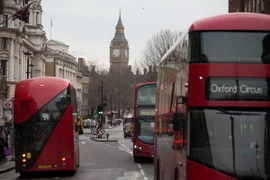 Một con phố ở thủ đô London, Anh. (Nguồn: AFP/TTXVN)