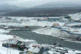Một góc quần đảo tranh chấp mà phía Nga gọi là Nam Kuril và Nhật Bản gọi là Vùng lãnh thổ phương Bắc ngày 12/12/2016. (Nguồn: AFP/TTXVN)