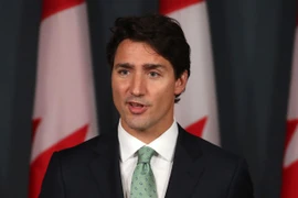 Thủ tướng Canada Justin Trudeau phát biểu tại cuộc họp báo ở Ottawa thuộc Ontario ngày 21/9/2016. (Nguồn: AFP/TTXVN)