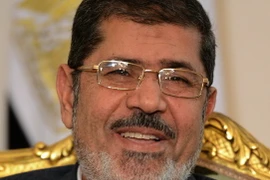 Cựu Tổng thống Ai Cập Mohamed Morsi trong một cuộc họp tại phủ Tổng thống ở thủ đô Cairo. (Ảnh tư liệu: AFP/TTXVN)
