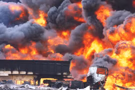 Nổ khí gas tại một khu chợ ở Nigeria, nguy cơ gây thương vong lớn