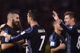 Từ trái qua: Benzema, Ronaldo và Toni Kroos sẽ có dịp hội ngộ tại bảng tử thần EURO 2020. (Ảnh: Sky Sport)