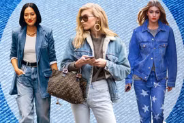 4 bí quyết phối đồ denim-on-denim cực chất cho mùa Thu Đông