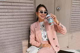 Blazer, sơmi trắng đồng loạt "khuynh đảo" street style của sao Việt 