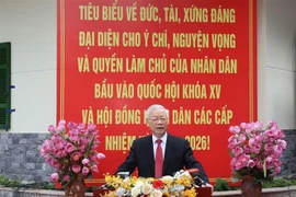 [Video] Hình ảnh Tổng Bí thư Nguyễn Phú Trọng đi bỏ phiếu từ sáng sớm