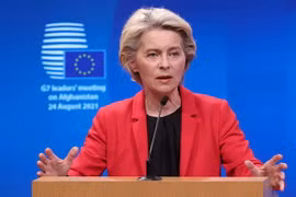 Chủ tịch Ủy ban châu Âu (EC) Ursula von der Leyen. (Ảnh: THX/TTXVN)
