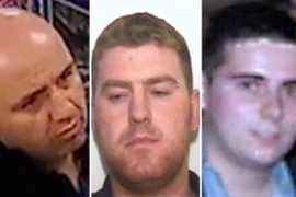 (Từ trái qua phải): Gheorghe Nica, Ronan Hughes và Eamonn Harrison. (Nguồn: PA)