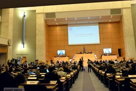 Khóa họp lần thứ 45 Hội đồng Nhân quyền Liên hợp quốc. (Ảnh: Tố Uyên/TTXVN)