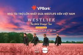 VPBank là đơn vị tài trợ lớn nhất đưa Westlife đến Việt Nam. (Ảnh: PV/Vietnam+)