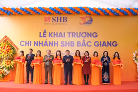 SHB khai trương chi nhánh tại Bắc Giang. (Ảnh: Vietnam+)