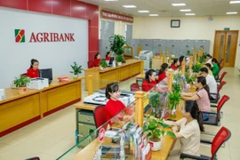 Giao dịch tại Agribank. (Ảnh: Vietnam+